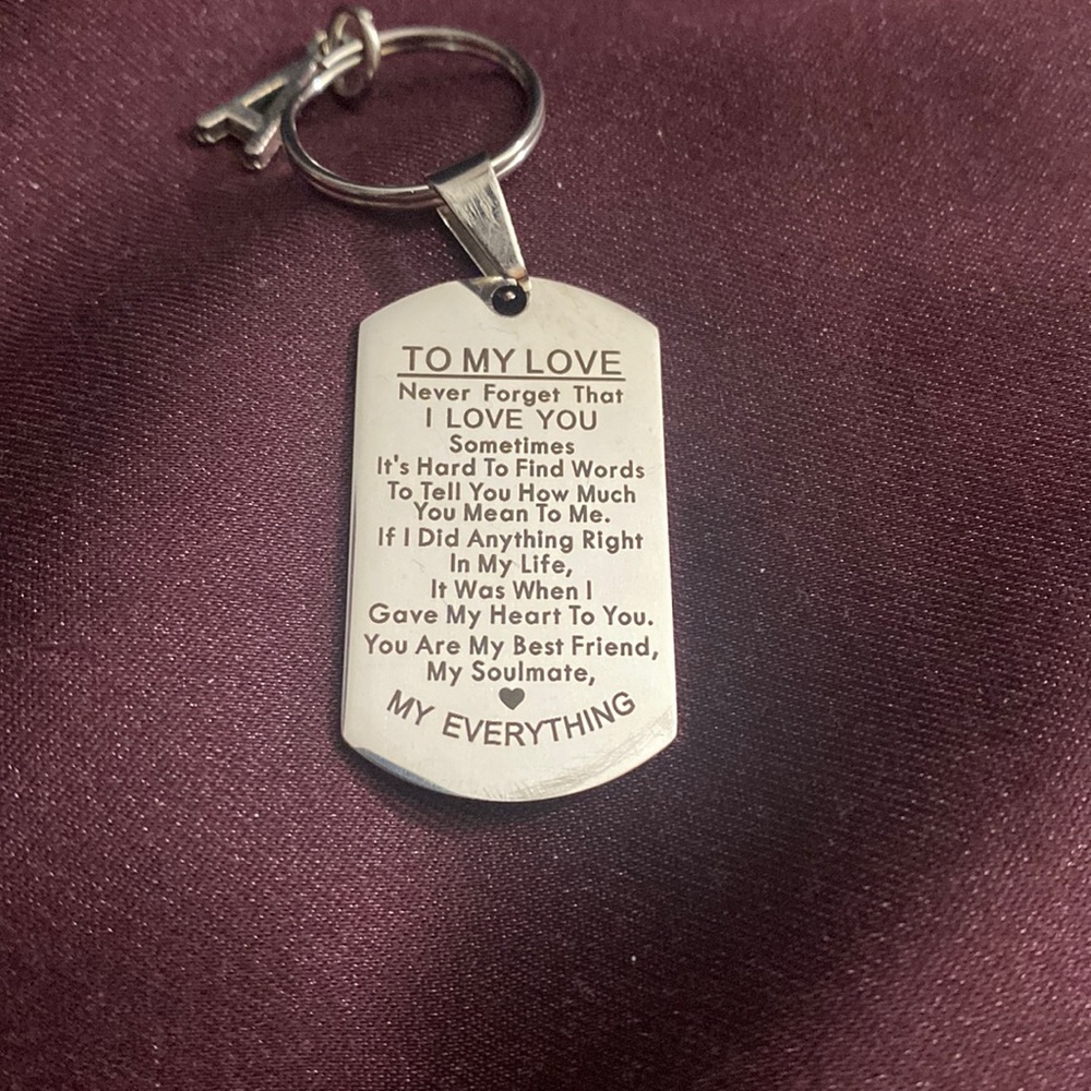 To My Love Keychain Keepsake